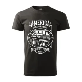 Pánské tričko Runs On Diesel