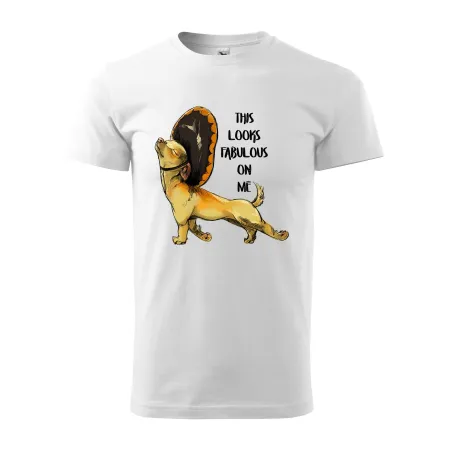 Pánské tričko s čivavou Looks fabulous