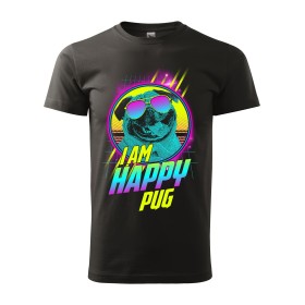 Pánské tričko I am happy pug