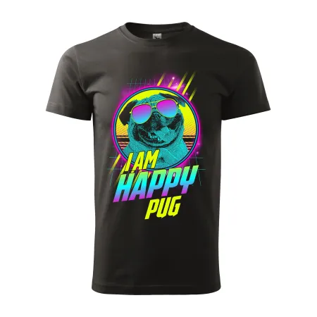 Pánské tričko I am happy pug