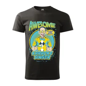 Pánské tričko Awesome karaoke singer