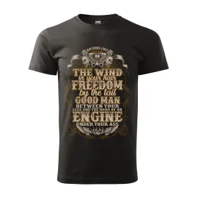 Pánské motorkářské tričko The wind freedom