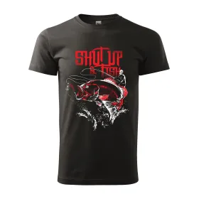 Pánské tričko pro rybáře tričko Shut up and fish
