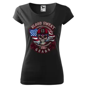 Dámské tričko Blood sweet and gears