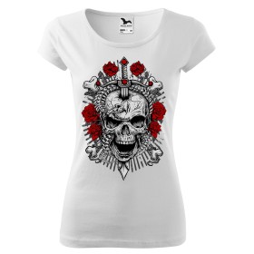 Dámské tričko Rebelion skull