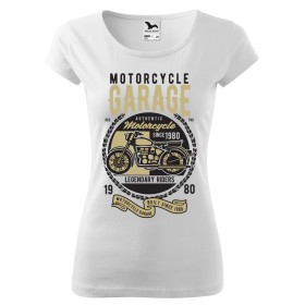 Dámské tričko Motorcycle garage classic