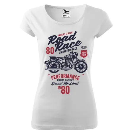 Dámské tričko Road race motorcycle