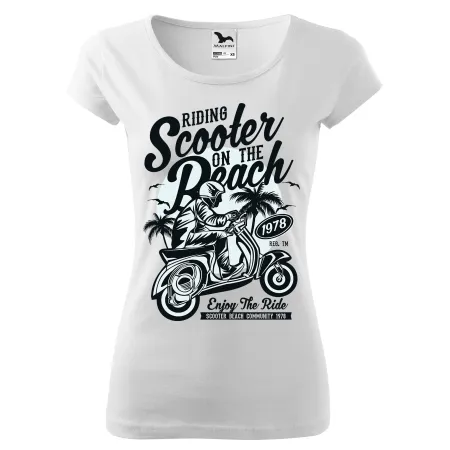 Dámské tričko Scooter beach