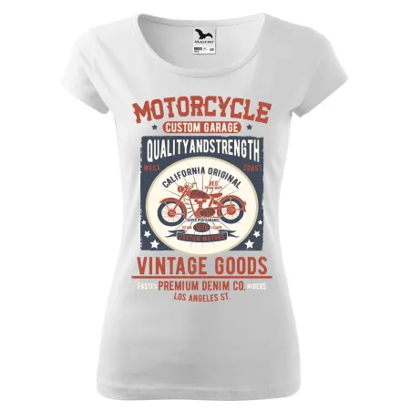 Dámské tričko Motorcycle custom garage