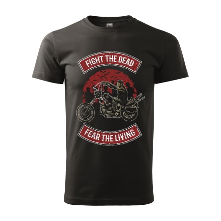 Pánské motorkářské tričko Fight the dead