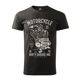 Pánské motorkářské tričko Motorcycle full speed engine