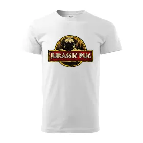 Pánské tričko s mopsem Jurasic Pug