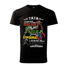 Pánské tričko táta superhrdina