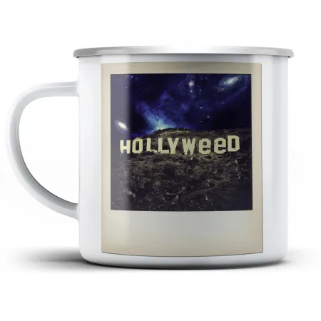 Plechový hrnek Hollyweed