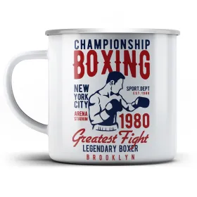Plechový hrnek Championship boxing