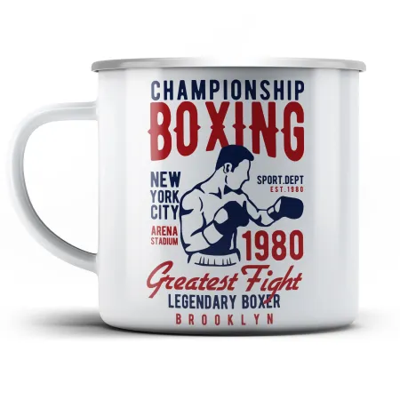 Plechový hrnek Championship boxing
