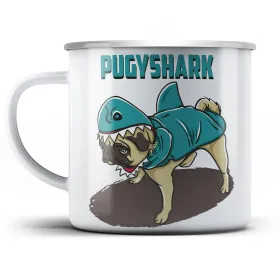 Plechový hrnek Pugyshark