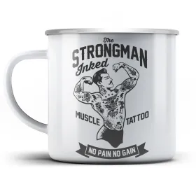 Plechový hrnek Strongman