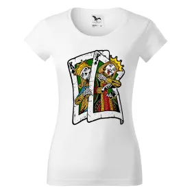 Dámské tričko Karty - king a queen