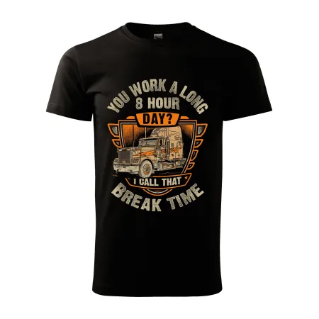 Pánské tričko pro kamioňáky Trucker break time