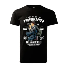 Pánské tričko pro fotografy - Born to shoot photographer