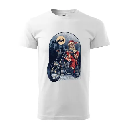 Pánské Vánoční motorkářské tričko Chopper Santa