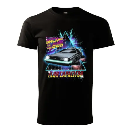 Pánské tričko Back to the 80s DeLorean