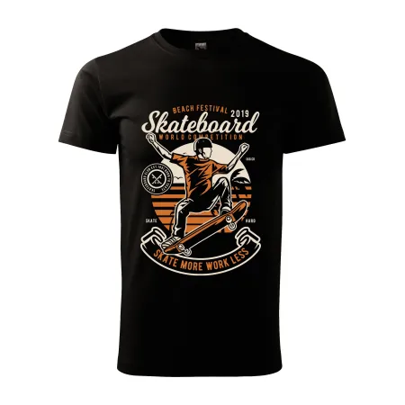 Pánské tričko Skateboard beach