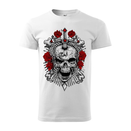 Pánské tričko s lebkou Rebelion skull