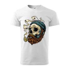 Pánské tričko s lebkou Sailor skull