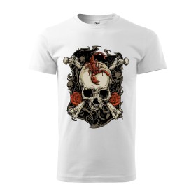 Pánské tričko s lebkou Scorpion skull