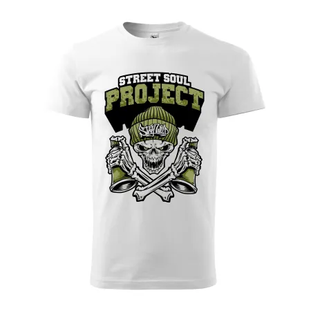 Pánské tričko s lebkou Street soul project