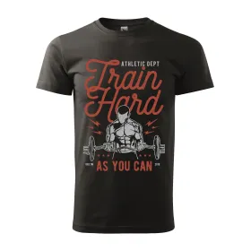 Pánské tričko Train hard