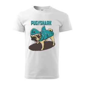 Pánské tričko s mopsem Puggyshark