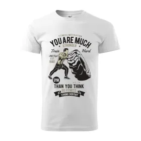 Pánské tričko fitness motivation