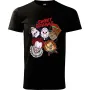 Pánské tričko se známými hororovými postavami Freddy Krueger, Jason Voorhees, Panenka Chucky, Michael Myers a Pennywise.
Velice příjemné a kvalitní tričko s volnějším střihem ze 100% bavlny s trvanlivým potiskem a zářivými barvami. Tričko si drží svůj tvar, nesráží se a má speciální hladkou silikonovou úpravu.