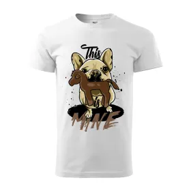 Pánské tričko se štěnětem This is mine