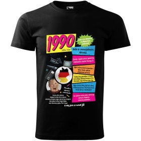 Pánské tričko k narozeninám 1990