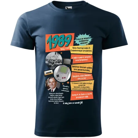 Pánské tričko k narozeninám 1989