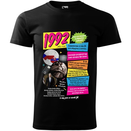 Pánské tričko k narozeninám 1992