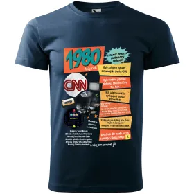 Pánské tričko k narozeninám 1980