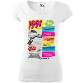 Dámské tričko k narozeninám 1991