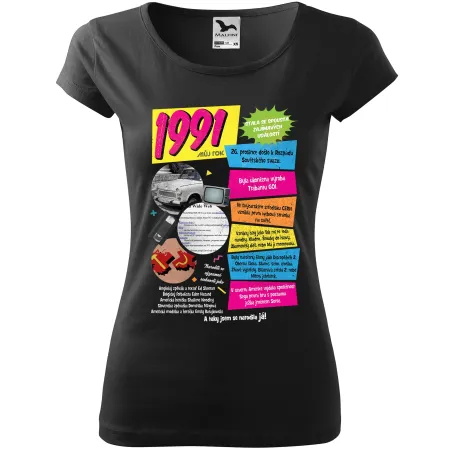 Dámské tričko k narozeninám 1991