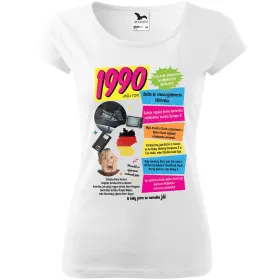 Dámské tričko k narozeninám 1990