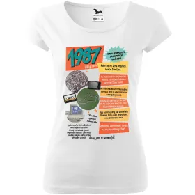 Dámské tričko k narozeninám 1987