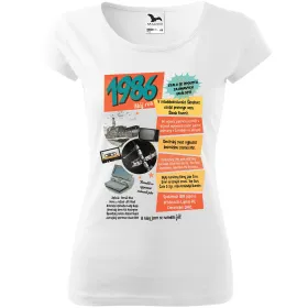 Dámské tričko k narozeninám 1986