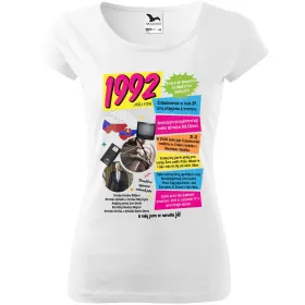 Dámské tričko k narozeninám 1992