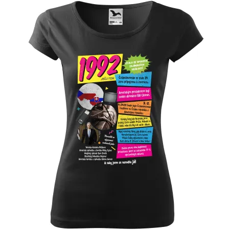 Dámské tričko k narozeninám 1992