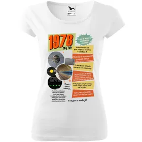Dámské tričko k narozeninám 1978