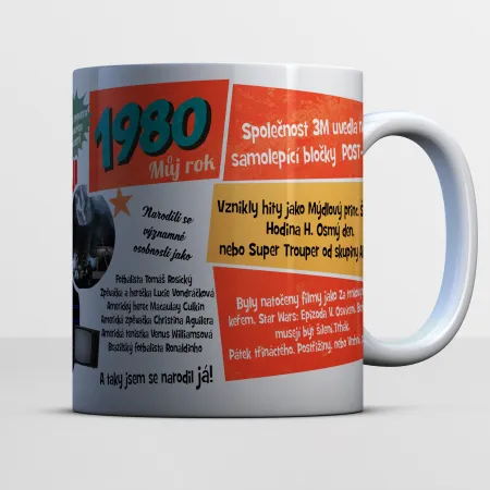 Hrnek k narozeninám 1980